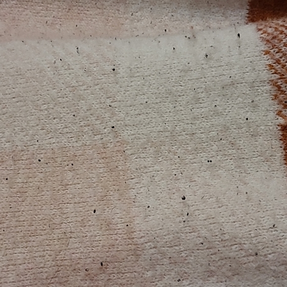 Burnt Orange Plaid Checkerboard Crewneck Sweater - Soft, Cozy, Fall - Picture 7 of 7